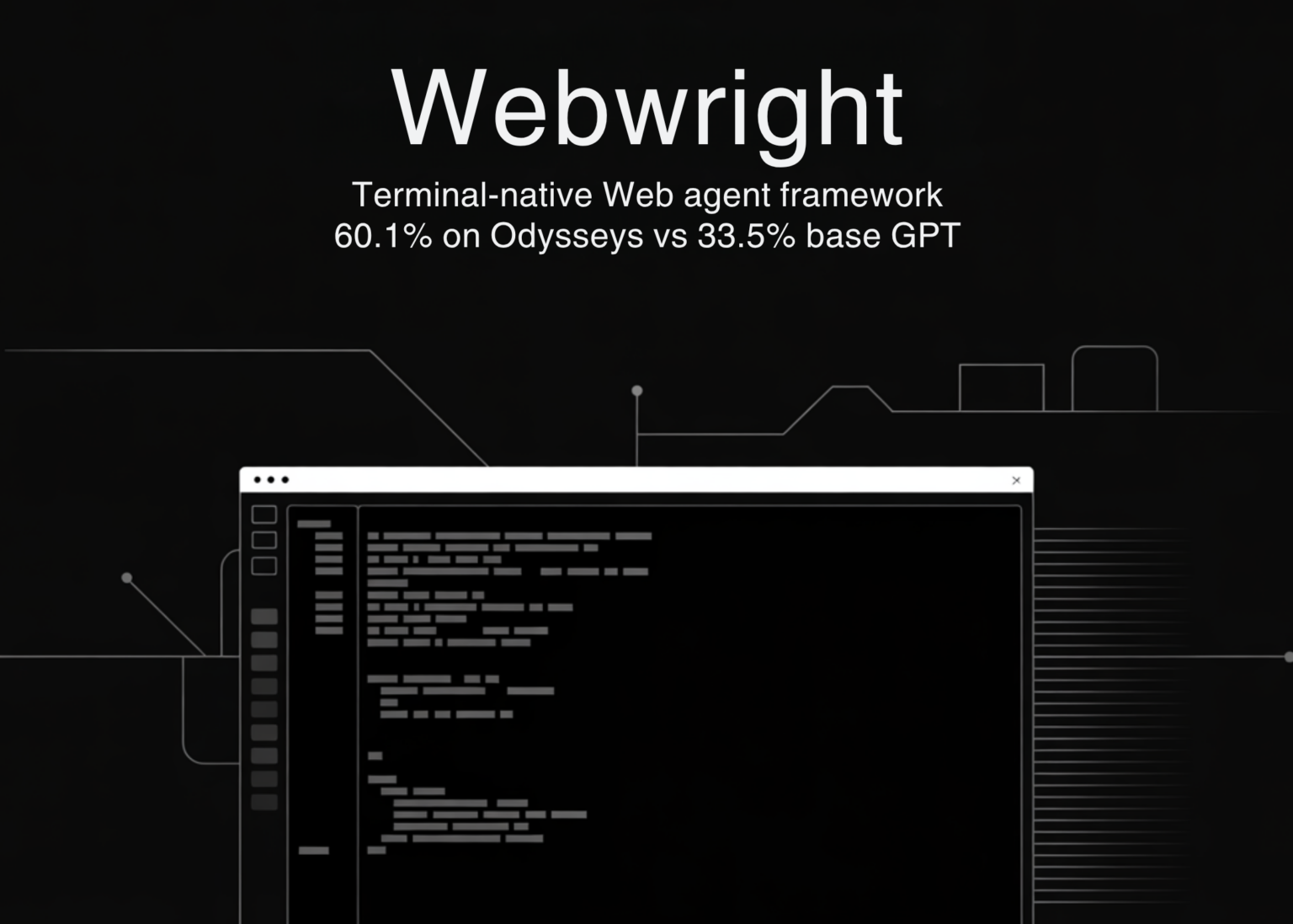 Microsoft Research Releases Webwright: A Terminal-Native Web Agent Framework That Scores 60.1% on Odysseys, Up from Base GPT-5.4’s 33.5% Microsoft Research Releases Webwright: A Terminal-Native Web Agent Framework That Scores 60.1% on Odysseys, Up from Base GPT-5.4's 33.5%