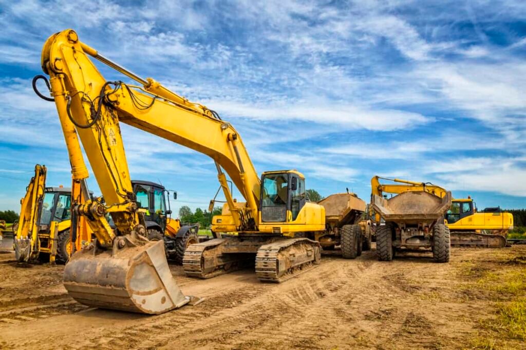 heavy construction machines needed for infrastructure buildout
