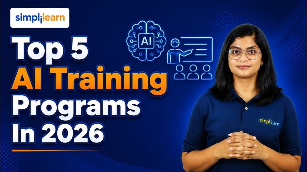Top 5 AI Training Courses In 2026 | Best AI Training Programs To Get Hired In 2026 | Simplilearn