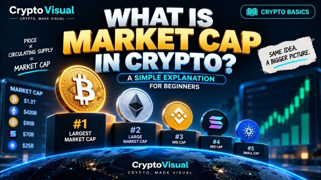 Crypto Basics: What Is Market Cap in Crypto? Explained for Beginners | CryptoVisual